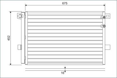 Condensor, airconditioning 814054