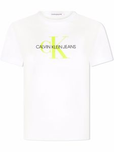 Calvin Klein Kids t-shirt à logo imprimé - Blanc