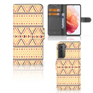 Samsung Galaxy S21 Telefoon Hoesje Aztec Yellow