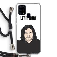 Let It Snow: Samsung Galaxy M31 Transparant Hoesje met koord