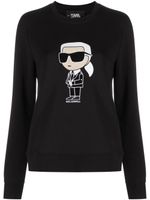 Karl Lagerfeld sweat Ikon en coton biologique - Noir