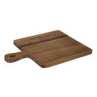 Home Deco Factory Serveerplank - acacia hout - D26 cm - vierkant - borrelplank/kaasplank
