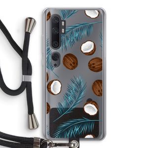 Kokosnoot roze: Xiaomi Mi Note 10 Pro Transparant Hoesje met koord
