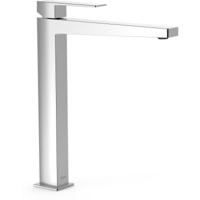 Wastafelkraan Tres Slim | Opbouw | Mengkraan | Hoog model | 1-hendel | Vierkant | Chroom