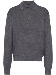 Prada polo en cachemire mélangé - Gris