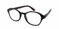 HIP Leesbril zwart/rood +3.0