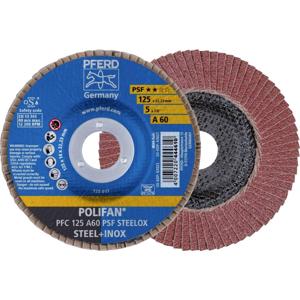 PFERD TOOLS 67746125 PFC 125 A 60 PSF STEELOX Lamellenschijf Diameter 125 mm Boordiameter 22.23 mm RVS, Staal 10 stuk(s)