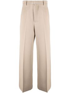 AMI Paris pantalon palazzo à taille haute - Tons neutres