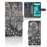 Xiaomi Mi A2 Lite | Telefoonhoesje | Met pasjeshouder | Krokodillenprint