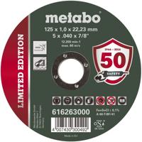 Metabo Accessoires Doorslijpschijf Ø 125x1,0x22,23 Inox Limited Edition - 100 stuks - 616263000