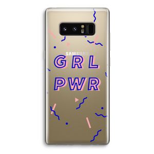 GRL PWR: Samsung Galaxy Note 8 Transparant Hoesje