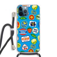 Fruitsticker: iPhone 12 Pro Transparant Hoesje met koord