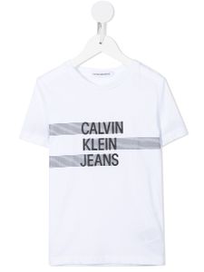 Calvin Klein Kids t-shirt à logo imprimé - Blanc