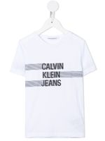 Calvin Klein Kids t-shirt à logo imprimé - Blanc