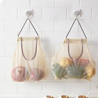 2 PC'S creatieve keuken plantaardige UI aardappel opslag opknoping tas holle ademende Mesh tas keuken knoflook gember mesh opbergtas