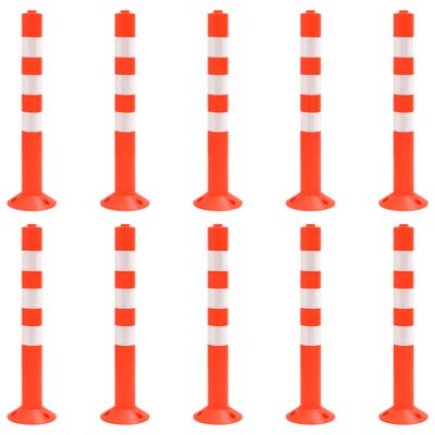 VidaXL Verkeerspalen 10 st 75 cm pe