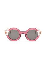 Kaleos lunettes de soleil Philip à monture ronde - Rose