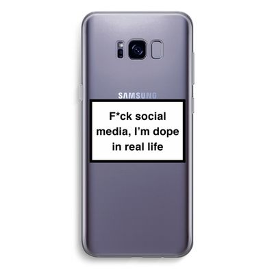 I'm dope: Samsung Galaxy S8 Plus Transparant Hoesje