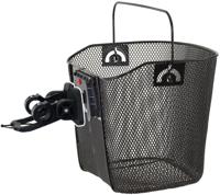 Ventura Afneembare fietsmand mighty met stuurbevestiging - zwart