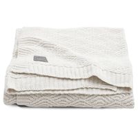 Jollein Deken River Knit 75x100 cm crèmewit - thumbnail