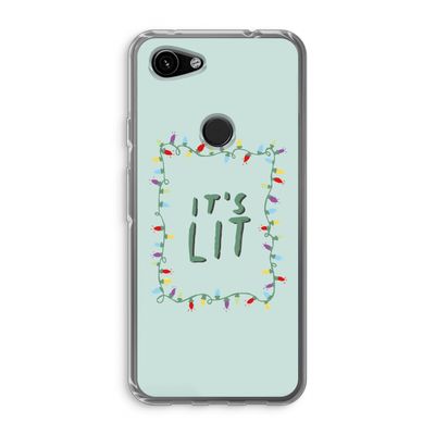 It's Lit: Google Pixel 3a Transparant Hoesje