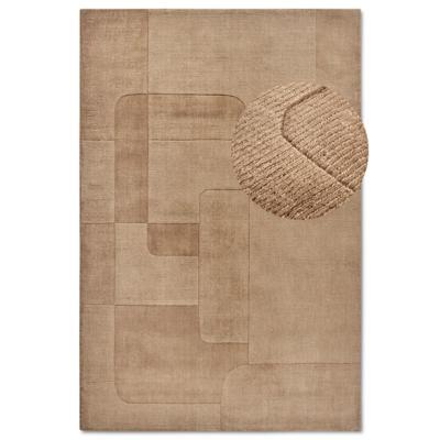 Wollen Vloerkleed Charlotte - Bruin maat: 250x80cm - materiaal: Wol - Dekbed-Discounter.nl