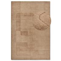 Wollen Vloerkleed Charlotte - Bruin maat: 250x80cm - materiaal: Wol - Dekbed-Discounter.nl