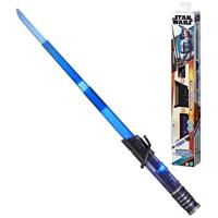 Spada laser elettronica mandaloriana Sciabola nera, Star Wars Lightsaber Forge Kyber Core, giocattoli per bambini, 4 anni