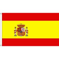 Vlag Spanje in extra groot formaat - 150 x 240 cm - polyester - met ophangogen Vlag Spanje in extra groot formaat - 150 x 240 cm - polyester - met ophangogen
