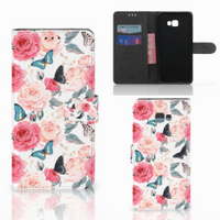 Samsung Galaxy J4 Plus (2018) Hoesje Butterfly Roses - thumbnail