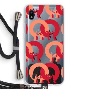 Dogs: Samsung Galaxy A10 Transparant Hoesje met koord