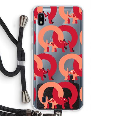 Dogs: Samsung Galaxy A10 Transparant Hoesje met koord