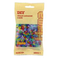 Hama strijkkralen - transparant mix (053), 1000st.