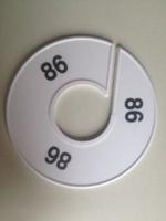 Maatring 11 cm wit/zwart 86