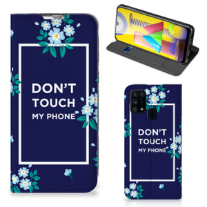 Samsung Galaxy M31 Design Case Flowers Blue DTMP