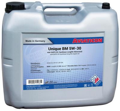 Finke Oil 5w-30 20 ltr. aviaticon unique bm