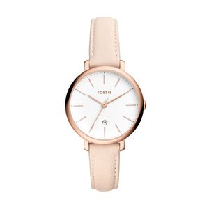 Horlogeband Fossil ES4369 Leder Beige 14mm