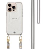 iPhone 16 Pro hoesje met grijs koord - Vive la vie iPhone 16 Pro hoesje met grijs koord - Vive la vie