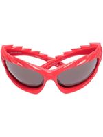 Balenciaga Eyewear lunettes de soleil à monture géométrique - Rouge - thumbnail