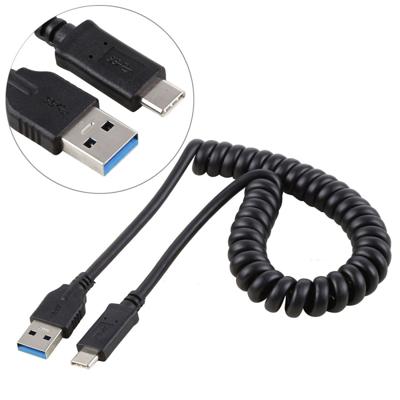 1 5 m hoge snelheid USB 3.0 Male naar USB-C / Type-C Male intrekbare voorjaar verlengkabel