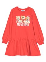 Moschino Kids Teddy Bear-print dress - Rouge - thumbnail