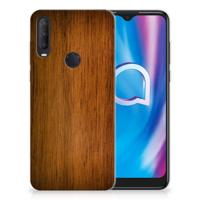 Alcatel 1S (2020) | Bumper Hoesje | Donker Hout