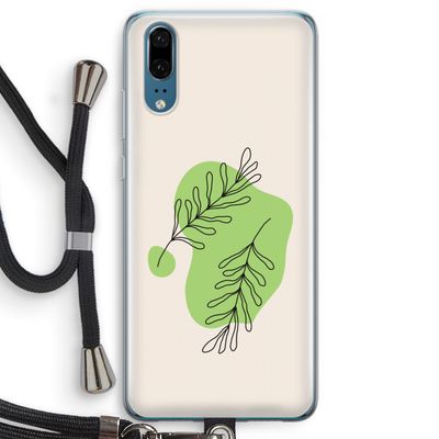 Beleaf in you: Huawei P20 Transparant Hoesje met koord