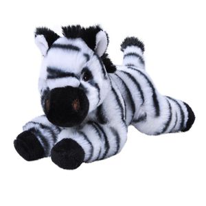 Pluche knuffel dieren Eco-kins zebra van 25 cm   -