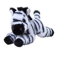 Pluche knuffel dieren Eco-kins zebra van 25 cm   - - thumbnail