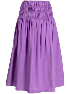 Bambah jupe mi-longue Bastide à design froncé - Violet