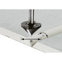 Festool HW S8 D32/90° Freesbit Gipsplaatfrees 90° S 8mm 32,0mm - 491001