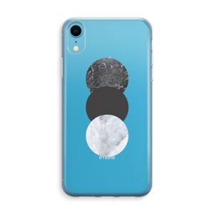 Marmeren cirkels: iPhone XR Transparant Hoesje