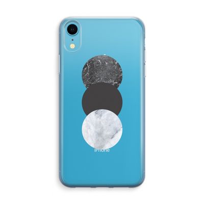 Marmeren cirkels: iPhone XR Transparant Hoesje