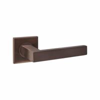 Intersteel deurkruk Q 05 op rozet vierkant verdekt 53x53x6mm - PVD brons